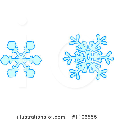 Royalty-Free (RF) Snowflakes Clipart Illustration by Cartoon Solutions - Stock Sample #1106555