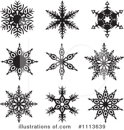 Royalty-Free (RF) Snowflakes Clipart Illustration by dero - Stock Sample #1113639