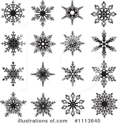 Royalty-Free (RF) Snowflakes Clipart Illustration by dero - Stock Sample #1113640