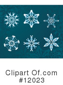 Snowflakes Clipart #12023 by AtStockIllustration