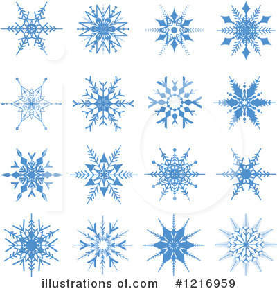 Royalty-Free (RF) Snowflakes Clipart Illustration by KJ Pargeter - Stock Sample #1216959