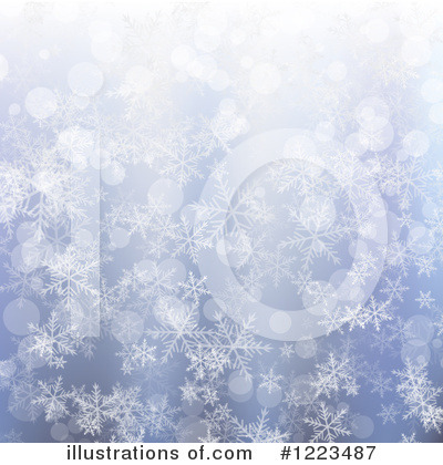 Snowflake Background Clipart #1223487 by vectorace