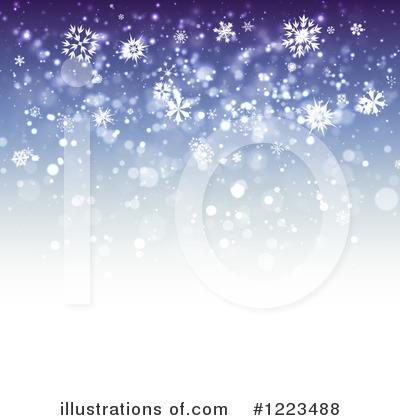 Snowflake Background Clipart #1223488 by vectorace