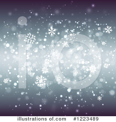 Snowflake Background Clipart #1223489 by vectorace