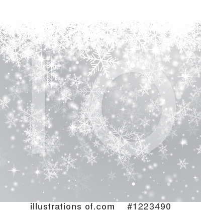 Snowflake Background Clipart #1223490 by vectorace