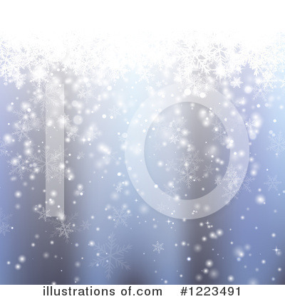 Snowflake Background Clipart #1223491 by vectorace