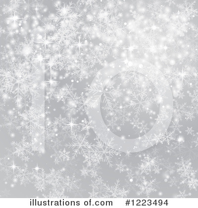 Snowflake Background Clipart #1223494 by vectorace