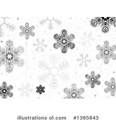 Snowflakes Clipart #1365843 by dero