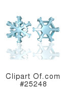Snowflakes Clipart #25248 by KJ Pargeter