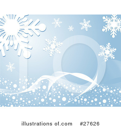 Royalty-Free (RF) Snowflakes Clipart Illustration by KJ Pargeter - Stock Sample #27626