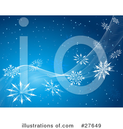 Royalty-Free (RF) Snowflakes Clipart Illustration by KJ Pargeter - Stock Sample #27649