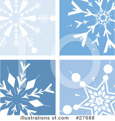 Royalty-Free (RF) Snowflakes Clipart Illustration by KJ Pargeter - Stock Sample #27688