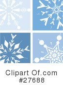 Snowflakes Clipart #27688 by KJ Pargeter
