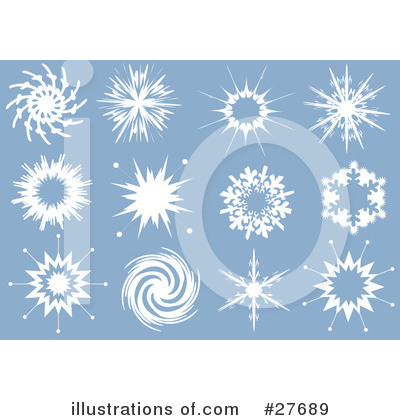 Royalty-Free (RF) Snowflakes Clipart Illustration by KJ Pargeter - Stock Sample #27689