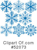 Snowflakes Clipart #52073 by dero