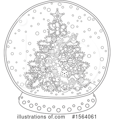 Royalty-Free (RF) Snowglobe Clipart Illustration by Alex Bannykh - Stock Sample #1564061