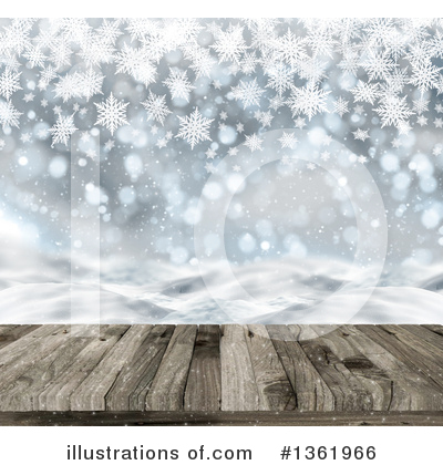 Royalty-Free (RF) Snowing Clipart Illustration by KJ Pargeter - Stock Sample #1361966