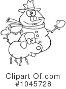 Snowman Clipart #1045728 by toonaday