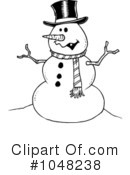 Snowman Clipart #1048238 by toonaday