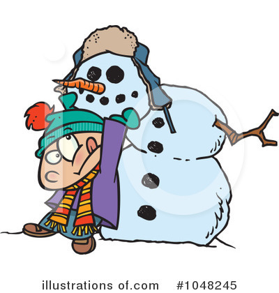 Snowman Clipart #1048245 by toonaday