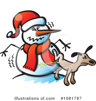 Royalty-Free (RF) Snowman Clipart Illustration by Zooco - Stock Sample #1081787