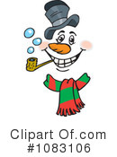 Snowman Clipart #1083106 by Dennis Holmes Designs