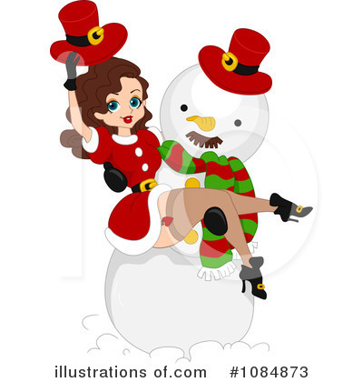 Royalty-Free (RF) Snowman Clipart Illustration by BNP Design Studio - Stock Sample #1084873