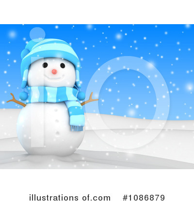Royalty-Free (RF) Snowman Clipart Illustration by BNP Design Studio - Stock Sample #1086879