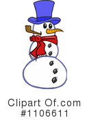 Snowman Clipart #1106611 by Cartoon Solutions