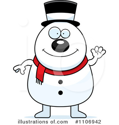 Royalty-Free (RF) Snowman Clipart Illustration by Cory Thoman - Stock Sample #1106942