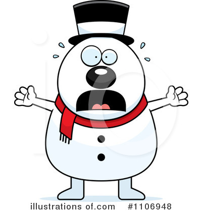 Royalty-Free (RF) Snowman Clipart Illustration by Cory Thoman - Stock Sample #1106948