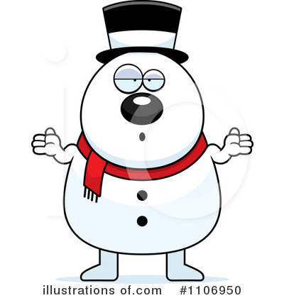 Royalty-Free (RF) Snowman Clipart Illustration by Cory Thoman - Stock Sample #1106950