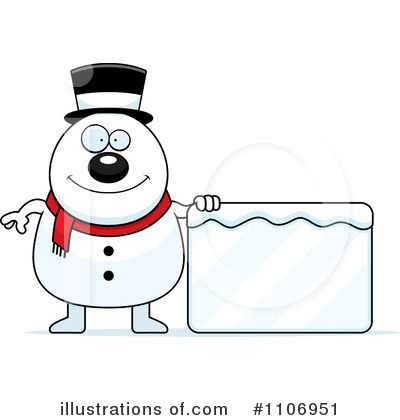 Royalty-Free (RF) Snowman Clipart Illustration by Cory Thoman - Stock Sample #1106951