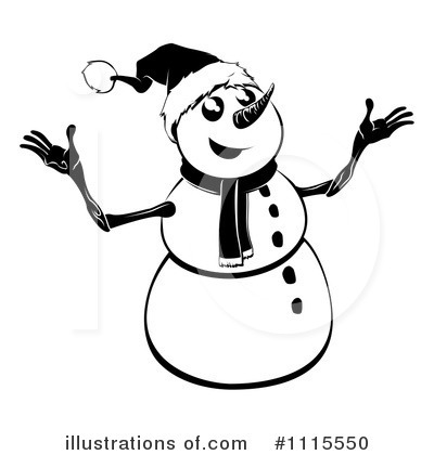 Royalty-Free (RF) Snowman Clipart Illustration by AtStockIllustration - Stock Sample #1115550