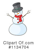 Snowman Clipart #1134704 by Graphics RF