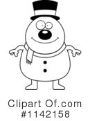 Snowman Clipart #1142158 by Cory Thoman
