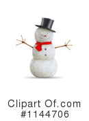 Snowman Clipart #1144706 by Mopic
