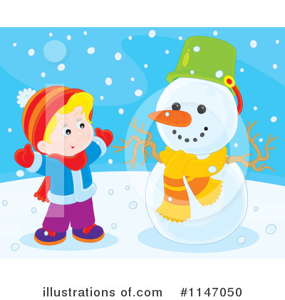 Royalty-Free (RF) Snowman Clipart Illustration by Alex Bannykh - Stock Sample #1147050
