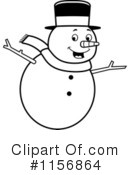 Snowman Clipart #1156864 by Cory Thoman