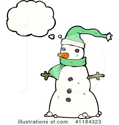 Royalty-Free (RF) Snowman Clipart Illustration by lineartestpilot - Stock Sample #1184323