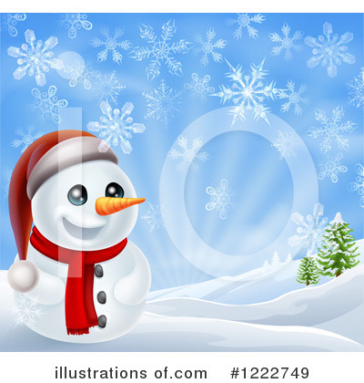 Royalty-Free (RF) Snowman Clipart Illustration by AtStockIllustration - Stock Sample #1222749
