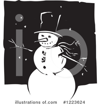 Royalty-Free (RF) Snowman Clipart Illustration by xunantunich - Stock Sample #1223624