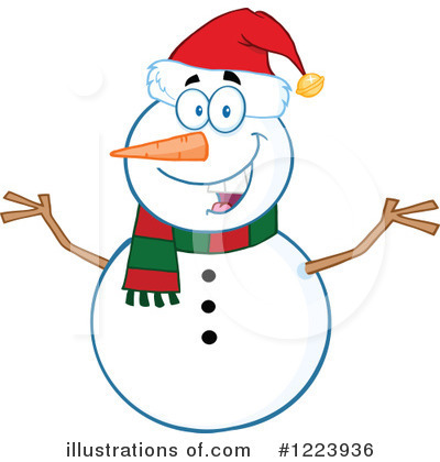 Snowman Clipart #1223936 by Hit Toon