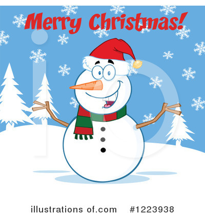 Snowman Clipart #1223938 by Hit Toon