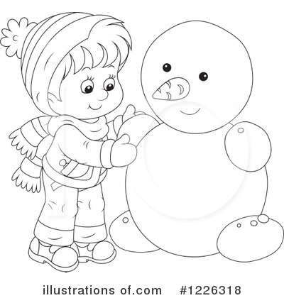 Royalty-Free (RF) Snowman Clipart Illustration by Alex Bannykh - Stock Sample #1226318
