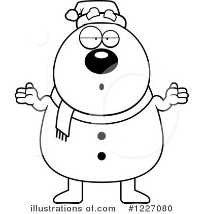 Royalty-Free (RF) Snowman Clipart Illustration by Cory Thoman - Stock Sample #1227080