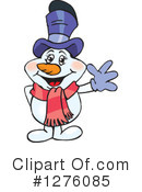 Snowman Clipart #1276085 by Dennis Holmes Designs