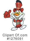 Snowman Clipart #1276091 by Dennis Holmes Designs