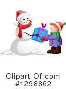 Snowman Clipart #1298862 by Liron Peer