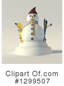 Snowman Clipart #1299507 by Frank Boston